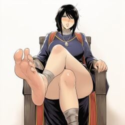 1girls ai_generated barefoot elden_ring feet foot_fetish foot_focus fromsoftware huge_breasts legs_crossed leo_dawg pov soles sorceress_sellen thick_thighs toes wide_hips