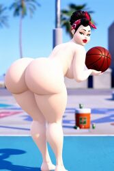 3d 3on3freestyle ai_art ai_generated basketball bbw fat_ass fat_butt holding_basketball huge_ass huge_butt latina latina_female lulu_(3on3freestyle) pawgwarts