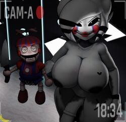 3d 3d_(artwork) angry angry_expression angry_eyes angry_face angry_female artist_logo artist_name big_breasts big_thighs blender boobs camera camera_hud camera_pov clenched_hand clenched_teeth dark darkness fap_nights_at_frenni's five_nights_at_freddy's fredina's_nightclub furry furry_female futa_focus futanari glowing_eyes holding holding_object horse_penis horsecock huge_penis kinfe large_balls large_penis light looking_at_viewer marie_(cally3d) marie_(cryptia) muffintop20 penis puppet scary self_upload solo stage watermark weapon white_light
