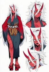 1girls ai_generated kortai novelai oni original_character reference_sheet tagme