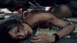 ada_wong ada_wong_(adriana) asian asian_female bad_ending blood_splatter blood_stain bouncing_ass bouncing_butt caught clapping_cheeks corpse corpse_fuck cumming cumming_inside cumming_while_penetrating dead_eyes death defeat defeated defeated_heroine female_death game_over_rape guro hvlsfm lifeless_eyes mr_x necrophilia plap plapping_ass plapping_butt prone prone_bone prone_bone_position prone_position resident_evil resident_evil_2 resident_evil_2_remake tagme video