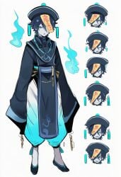 1boy ai_generated kortai novelai original_character reference_sheet spirit tagme