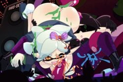 1boy 2girls anal animated bard-bot breasts callie_(splatoon) cousins cum cum_in_pussy cum_inside dj_octavio eyewear female hypno_shades_(splatoon) hypnosis hypnotized looking_at_viewer male marie_(splatoon) mind_control multiple_girls nintendo nipples octo_callie open_mouth penetration purple_tentacles pussy sex splatoon spread_legs squid_sisters sunglasses tech_control tentacle tentacle_hair tentacle_sex tinted_eyewear vagina vaginal_penetration visor