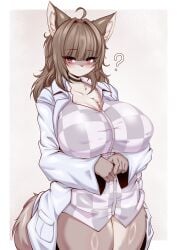 2026 breasts brown_body brown_fur brown_hair clothed clothing female solo solo_female tailzkim topwear white_body white_fur