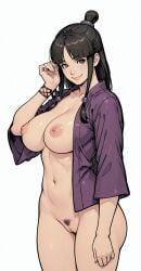 ai_generated female long_hair nude pubic_hair