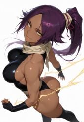 1girls ai_generated bleach dark-skinned_female dark_skin shihouin_yoruichi solo solo_female tagme