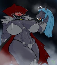 abs breasts female hair horse long_hair