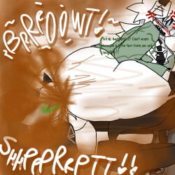 1boy 1girls big_ass big_butt fart farting_in_face fundamental_paper_education miss_grace_(fundamental_paper_education) oliver_(fundamental_paper_education)