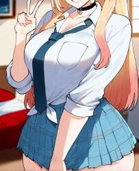 1girls ai_generated erodreams female gyaru hair kitagawa_marin light-skinned_female light_skin long_hair solo solo_female sono_bisque_doll_wa_koi_wo_suru