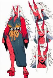 1girls ai_generated kortai novelai oni original_character reference_sheet tagme