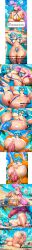 1girls 2girls ahegao ai_generated anal anal_penetration anus ass beach belly belly_bulge big_ass big_breasts big_butt big_penis bikini blue_hair clair_(pokemon) comic comic_panel cum cum_in_ass cum_inside cum_on_body cumflation dragon dragonair dragonite eggs female female_penetrated feral_on_female feral_on_human fingering heart inflation iono_(pokemon) laying_egg male_pokemon/female_human nipples outdoors pink_hair pokemon pokephilia pregnant salamence sand seluneth sex smirk squirting story sweat sweatdrop sweating