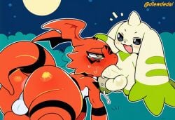 2boys ai_assisted ai_generated digimon digimon_(species) dlewdedai fellatio guilmon questionable_consent small_dom_big_sub terriermon yaoi