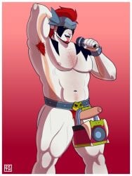 bara brawl_stars damian_(brawl_stars) gay hairy hairy_armpits hairy_male muscular muscular_male