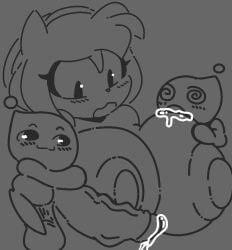 1girls 2boys amy_rose chao_(sonic) cum huge_balls huge_breasts huge_cock sega semen sonic_(series) sonic_the_hedgehog_(series)