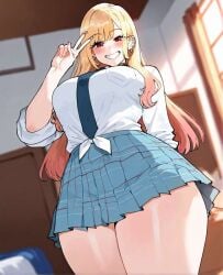 1girls ai_generated erodreams female gyaru hair kitagawa_marin light-skinned_female light_skin long_hair solo solo_female sono_bisque_doll_wa_koi_wo_suru