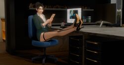 dead_or_alive dead_or_alive_xtreme_venus_vacation glasses momiji_(ninja_gaiden) office_lady