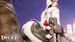 1boy 1boy1girl android female overwatch overwatch_2 robot_girl sex_from_behind shion_(overwatch) sound tagme video white_hair