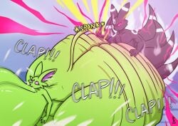 ass big_breasts breasts espeon fat_ass female male pink_eyes pokemon red_eyes sex tail umbreon