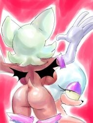 1girls anthro anthro_female ass bat bat_girl bat_wings birriadelmal313 butt female mobian naked rouge_the_bat sega solo sonic_(series) sonic_the_hedgehog_(series)