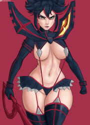 1girls big_ass big_breasts big_thighs breasts curvaceous curvy curvy_figure digital_media_(artwork) female hips hourglass_figure huge_ass huge_breasts huge_thighs kill_la_kill large_ass large_breasts large_thighs legs light-skinned_female light_skin matoi_ryuuko rebertyspice slim_waist studio_trigger thick thick_hips thick_legs thick_thighs thighs voluptuous waist wide_hips