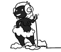 1girls animal_crossing cooltime-fooltime nintendo sheep sheep_girl solo vesta_(animal_crossing)