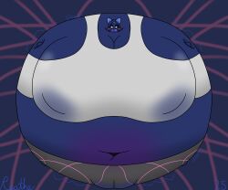 2025 absurd_res anthro belly berry_juice big_belly big_breasts big_cheeks big_nipples big_pussy black_bottomwear black_clothing black_pants black_sclera black_yoga_pants blowing_bubble_gum blue_background blue_body blue_ears blue_hair blueberry_juice bodily_fluids body_inflation bottomwear bra breasts bubble_gum camel_toe clothing colored deep_navel digital_media_(artwork) female front_view generation_4_pokemon genitals grey_bra grey_clothing grey_sports_bra grey_underwear gurgle_(sound_effect) hair hi_res huge_belly huge_breasts huge_cheeks huge_nipples hyper hyper_belly hyper_breasts hyper_genitalia hyper_inflation hyper_nipples hyper_pussy immobile inflation juice_(beverage) leaking_juice mammal motion_lines navel nintendo nipple_outline nipples onomatopoeia pachirisu pants pokemon pokemon_(species) purple_cheeks pussy reathe rodent sciurid shaded simple_background slorsh solo sound_effects spherical_inflation sports_bra stained_clothing susie_(reathe) swollen_cheeks text tight_clothing tree_squirrel underwear unusual_bodily_fluids white_eyes yoga_pants