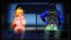 1boy 1girls 3d angry animated arms_behind_head ass big_breasts body_control body_jewelry body_modification breasts captured censored clenched_teeth colonel_malayan_tapir defeated demon dragon_girl embarrassed embarrassed_nude_female femsub finger_to_mouth forced_prostitution glaring gradient_eyes hiding_breasts holoforce hololive hololive_japan horns huge_breasts hypnosis jail_cell japanese_text kiryu_coco kneeling large_ass large_breasts long_hair maledom mikumikudance mmd mosaic_censoring nipples nude open_mouth orange_hair peeing peeing_self prostitution pubic_tattoo pussy red_eyes scared sensitivity_heightening sex_slave slave sound squatting surprised tail taimanin_(series) tattoo text thick_thighs tongue_grab translation_request urinating urinating_female urination video virtual_youtuber wide_hips