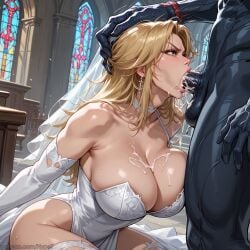 ai_generated big_breasts blonde_hair blue_eyes breasts church cum_in_mouth cumming deep_penetration deepthroat dress female hypet invisible_woman invisible_woman_(marvel_rivals) marvel marvel_rivals sex shiny shiny_skin sue_storm tagme thick thick_ass thick_legs thick_thighs thighs venom_(marvel_rivals) video_game_character video_game_franchise wedding wedding_dress wedding_veil wide_hips