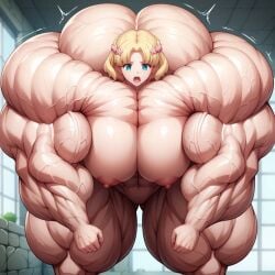 ai_generated big_breasts maria_campbell muscle muscle_mommy muscles muscular muscular_arms muscular_legs muscular_thighs naked naked_female nude nude_female otome_game_no_hametsu_flag_shika_nai_akuyaku_reijou_ni_tensei_shite_shimatta takassj