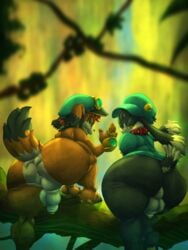 anthro anus ass backsack balls big_butt duo flaccid klonoa klonoa_(series) lastik male male_only mamoru-kun penis unknown_species