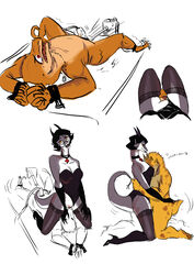 anthro bondage bound dragon eggplantina fellatio female fucking_machine fully_bound lactation machine male oral orange_scales penis penis_milking scales sex sex_machine simple_background spread_legs spreading tongue tongue_out yellow_eyes