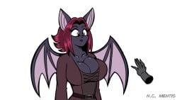 1080p 1080x1920 1girls 2025 5_fingers absurd_res anthro artist_name bat bat_ears bat_wings bedroom_eyes belt big_breasts black_body black_fur breast_fondling breast_grab breasts chiropteran cleavage clothed clothing digital_art digital_media digital_media_(artwork) disembodied_hand female finger_snap furry giggle giggling hair hand hand_on_breast hi_res holding_breast jiggle jiggle_physics jiggling jiggling_breasts jiggly_tits laugh laughing lipstick looking_at_breasts looking_at_own_breasts looking_at_viewer looking_down looking_down_at_breasts mammal mp4 ncmentisart playing_with_breasts pressing_breasts red_hair seductive seductive_look seductive_smile short_hair simple_background smile smiling smiling_at_viewer snapping_fingers solo sound sound_effects sound_warning squeaking squishing_breasts squishy_breasts tagme video white_background wings_on_back witch