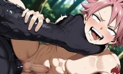 2boys ahe_gao ai_generated anal choking dragon fairy_tail male male_only natsu_dragneel vesmi0 yaoi