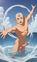 aang ai_alexr ai_generated armpit cum cum_bending cumming gay nsfw sweat sweaty sweaty_body yaoi