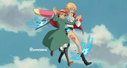 breasts enmtoonz howl's_moving_castle howl_(character) sophie_hatter studio_ghibli