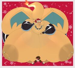 charizard from christmas by lyratrchubby