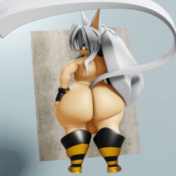 3d 3d_render anthro balls big_ass big_butt boots bubble_ass bubble_butt cat_ears cat_tail fan_character fat_ass fat_butt femboy gloves hi_res highres long_tail original_character solo sonic_(series) vulkyasha white_hair white_tail wide_hips yasha_the_cat_(vulkyasha) yellow_eyes