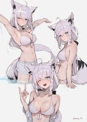 1girls ahoge animal_ear_fluff animal_ears animal_tail antenna_hair arm_up armpit armpit_crease armpit_peek armpits arms_up artist_name bare_armpits bare_arms bare_belly bare_chest bare_hands bare_hips bare_legs bare_midriff bare_navel bare_shoulders bare_skin belly belly_button bikini bikini_top blue_eyes blue_eyes_female blush blush_face blush_lines blushed_face blushing_at_viewer blushing_face blushing_female braid braided_hair breasts cleavage collarbone curvaceous curvaceous_body curvaceous_female curvaceous_figure curvaceous_hips curvy curvy_body curvy_female curvy_figure curvy_hips cyan_eyes cyan_eyes_female dot_nose ear_piercing elbows exposed_armpits exposed_arms exposed_belly exposed_chest exposed_hips exposed_legs exposed_midriff exposed_navel exposed_shoulders exposed_skin extended_arm extended_arms eye_closed eyebrows_visible_through_hair fair_skin female female_focus female_only fingers fox fox_ears fox_girl fox_tail front-tie_bikini front-tie_bikini_top front-tie_swimwear front_view hair_between_eyes hairless_armpits half_submerged hand_up hands_up head_tilt high_resolution highres hololive hololive_gamers hololive_gen_1 hololive_japan hourglass_figure jean_shorts large_breasts lean_body lean_figure legs light-skined_female light-skinned light-skinned_female light_skin light_skin_female light_skinned light_skinned_female long_hair looking_at_viewer midriff multiple_views narrow_waist navel one_eye_closed one_eye_open open_clothes open_clothing open_mouth open_mouth_smile open_shirt open_topwear parted_lips partially_submerged partially_submerged_legs pierced_ear shaved_armpits shirakami_fubuki shirt shoulders sideboob silver_hair silver_hair_female simple_background slender_body slender_waist slim_girl slim_waist smile smiley_face smiling smiling_at_viewer smooth_armpits smooth_skin solo sooon standing stretching_arms string_bikini submerged_feet submerged_legs swimsuit swimwear thick_thighs thighs thin_waist tilted_head tongue unbuttoned unbuttoned_shirt upper_body upper_teeth virtual_youtuber white_background white_bikini white_bikini_top white_eyebrows white_hair white_hair_female white_shirt white_string_bikini white_swimsuit white_swimwear white_topwear wide_hips wink winking winking_at_viewer winking_eye