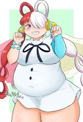 an_chang bbw belly_overhang big_belly big_breasts big_female blush chubby chubby_female embarrassed fat fat_ass fat_female fat_fetish fat_girl fat_woman fatty female female_only large_female obese obese_female one_piece overweight overweight_female plump thick_thighs uta_(one_piece) weight_gain