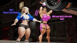 2girls 3d abs ass athletic athletic_female big_ass big_breasts bimbo bottom_heavy breasts bubblegun_(sevenarts) bust busty chest cindy_beckham cleavage curvaceous curvy curvy_figure digital_media_(artwork) enhanced_breasts female female_focus fit fit_female hannah_reese hips hourglass_figure huge_ass huge_breasts human large_ass large_breasts legs light-skinned_female light_skin lips mature mature_female muscle muscles muscular muscular_female original original_character original_characters round_ass round_breasts sevenarts slim_waist thesevenartsx thick thick_hips thick_legs thick_thighs thighs toned toned_body toned_female top_heavy top_heavy_breasts voluptuous voluptuous_female waist wide_hips