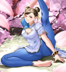 1girls 2023 capcom chun-li female female_only femme_fatale fully_clothed luxpineapple solo street_fighter street_fighter_6