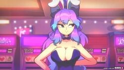 1girls 2d ai_voice_acted animated anus arcade_machine artist_name breasts bunnysuit casino casual clothing cottontail_(vtuber) cottontailva diives dildo electronics english_subtitles female female_only human leotard_aside light-skinned_female light_skin longer_than_30_seconds masturbation moaning mp4 multicolored_eyes nipples nsfw pale-skinned_female pale_skin pink_nipples public pussy riding riding_dildo russian_voice_acting sex_toy slot_machine solo sound tagme uncensored vaginal_penetration video virtual_youtuber watermark