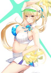 alternate_costume blonde_hair breasts core_crystal daive female female_only mythra nintendo solo xenoblade_(series) xenoblade_chronicles_2