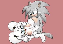 1boy 1girls big_breasts big_hair blue_eyes bovid breasts caprine erection ewe fan_character feet female fluffy gray_fur gray_hair grey_fur hedgehog horn horns huge_breasts lanolin_the_sheep large_penis male male/female mating_press nude nude_female nude_male oc penetration penis pussy sex sheep sheep_girl sonic_(series) sonic_oc straight vaginal_penetration white_fur white_hair wool wool_(fur) xenrevv