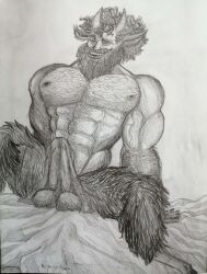 beard bearded big_balls big_penis boner cocky cocky_smile erection facial_hair faun george_(character) hairy hairy_arms hairy_balls hairy_chest hairy_male hard_on heavy_balls horns hunk intense_sex inviting inviting_to_sex male male_only manly monochrome muscle muscular muscular_male open_legs pencil_(artwork) satyr sketch smiling solo solo_male thick_penis traditional_art traditional_media traditional_media_(artwork) veil