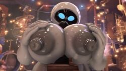 3d animated areolae big_areola big_breasts big_nipples big_penis boobjob bouncing_breasts disney eve_(wall-e) gigantic_breasts huge_areolae huge_breasts huge_cock huge_nipples looking_at_partner male nipples paizuri paizuri_lead_by_female penis penis_between_breasts pixar rayhuma robot robot_girl sex tagme titjob wall-e wall-e_(character)