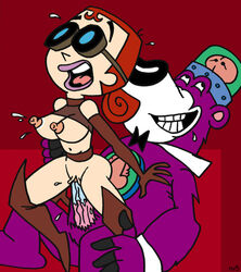 boskov_the_bear breast_milk breasts cartoon_network evil_con_carne hector_con_carne interspecies lactating lactation major_dr._ghastly nev sex straight_hair tagme the_grim_adventures_of_billy_and_mandy vaginal_penetration vaginal_sex