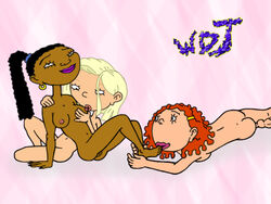 as_told_by_ginger courtney_gripling ginger_foutley miranda_killgallen nickelodeon straight_hair threesome wdj young yuri