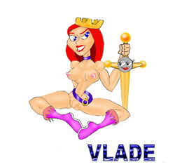 dave_the_barbarian disney disney_channel lula_(dave_the_barbarian) nipples princess_candy vlade