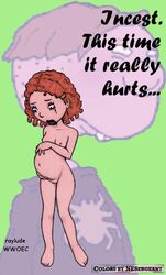 as_told_by_ginger carl_foutley crying female ginger_foutley incest innie_pussy nickelodeon pregnant raylude smeared_makeup